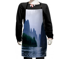 Karst Mountains Li River Kids Apron