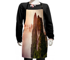 Highland Foggy Mystic Sky Kids Apron