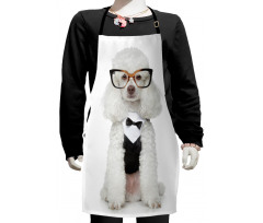 Groomed Doggie in Tuxedo Kids Apron