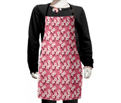 Hand Drawn Flowers Kids Apron