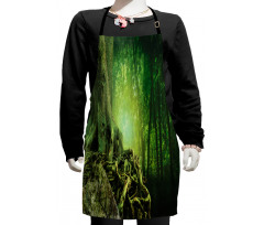 Mysterious Woods Landscape Kids Apron