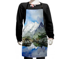 Mountain Lake in the Alps Kids Apron