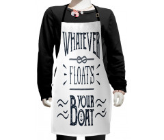 Psychological Joy Typography Kids Apron