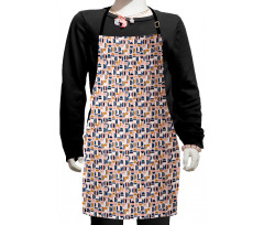 Contemporary Geometric Art Kids Apron