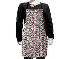 Brushstroke Circle Art Kids Apron