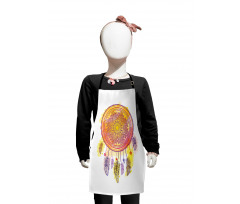 Watercolor Mandala Boho Art Kids Apron