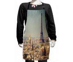 Cityscape of Paris Kids Apron