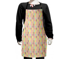 Colorful Leaves Floral Art Kids Apron