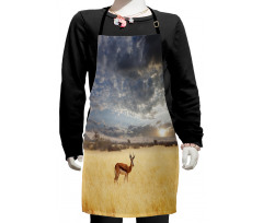 Antelope in Tranquil Nature Kids Apron