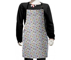 Flourish Spring Garden Art Kids Apron