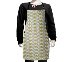 Bicolour Rhomb Check Art Kids Apron