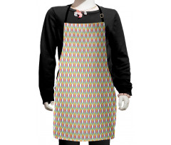 Rainbow Leaf Motifs Art Kids Apron