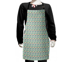 Pattern of Flowers Artwork Kids Apron