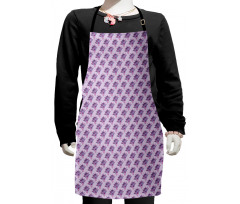 Funny Exotic Peacock Pattern Kids Apron