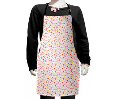 Childish Hatched Paint Kids Apron