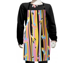 Astro Ships and Rockets Kids Apron