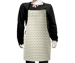 Modern Minimal Lunar Phases Kids Apron