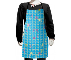 Modern Pattern Triangles Kids Apron