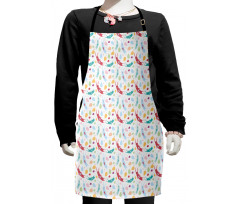 Rabbits and Circles Kids Apron