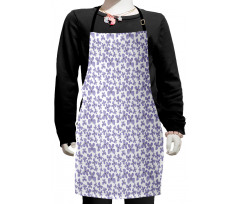 Monotone Delicate Insect Kids Apron