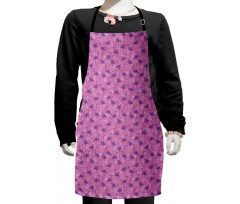 Flamingos on Leaves Kids Apron