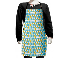 Simple Mermaid Tail Fish Skin Kids Apron