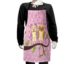 Birds in Love on Branch Kids Apron