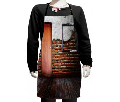 Frame on Old Brick Wall Kids Apron