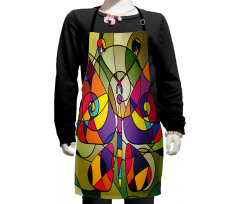 Abstract Butterfly Art Kids Apron