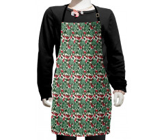 Various Leaves Illustration Kids Apron