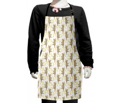 Tropical Sloths and Bananas Kids Apron