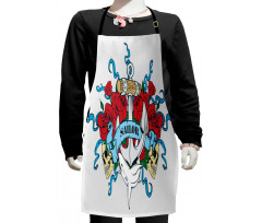 Anchor Bones Skeleton Kids Apron