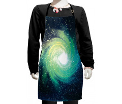 Outer Space Theme Stardust Kids Apron