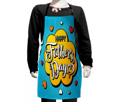 Colorful Comic Wording Kids Apron