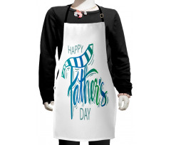 Funky Modern Lettering Kids Apron