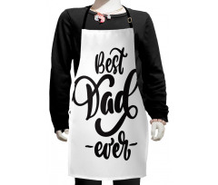 Monochrome Bold Design Kids Apron