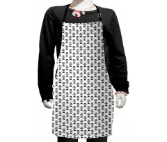 Mustache and Bow Tie Kids Apron