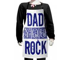 Grungy Dad You Rock Kids Apron