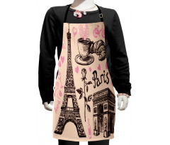 Bakery in Paris Eiffel Kids Apron