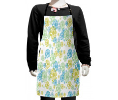 Ornate Flourish Pattern Kids Apron