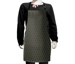 Funky Wavy Dotted Lines Kids Apron