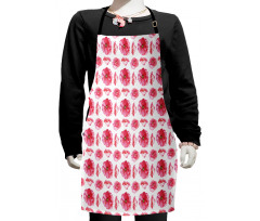 Big Anemone Petals Art Kids Apron