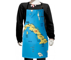 Republic of Cuba Modern Kids Apron