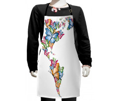 America World Love Map Kids Apron