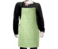 Modern Leaf Pattern Kids Apron