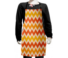 Wavy Geometrical Vintage Kids Apron