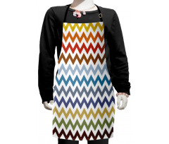 Easter Chevron Zigzag Kids Apron