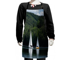 Sailboats on a Lake Kids Apron