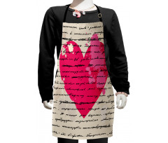 Love Words Handwriting Kids Apron