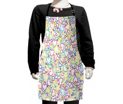 Pop Art Curls Affection Kids Apron